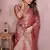 Onion Pink Color Wedding Organza Silk Saree