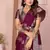 Wine Color Elegent Soft Georgette Saree
