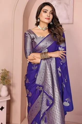 Purple Color Elegent Soft Georgette Saree