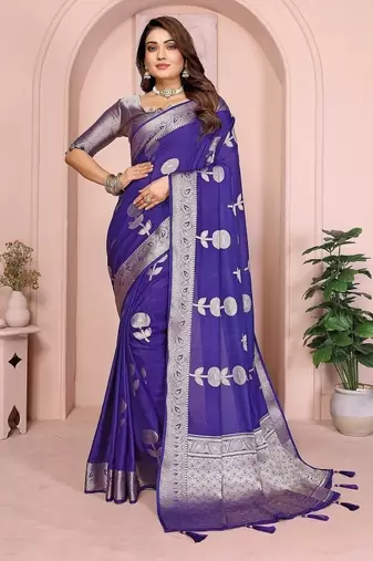 Purple Color Elegent Soft Georgette Saree