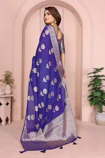 Purple Color Elegent Soft Georgette Saree