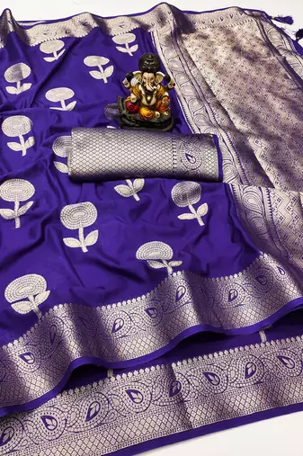 Purple Color Elegent Soft Georgette Saree
