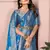 Blue Color Elegent Soft Georgette Saree
