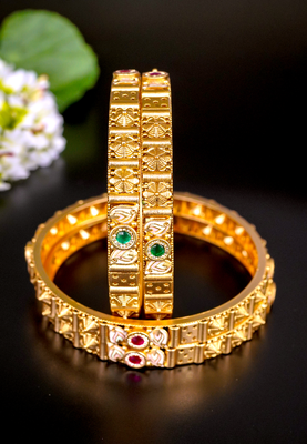 Royal heritage gold bangles 2