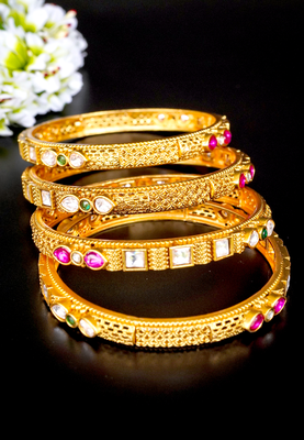 Royal heritage gold bangles 4