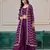 Purple chinon designer free size stitched Palazzo