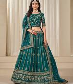 Rama Embriodered Heavy Art Art Silk Designer Lehenga With Blouse