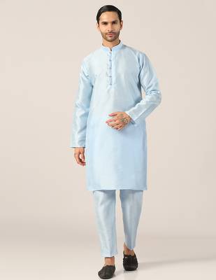 Aqua blue kurta pajama 1