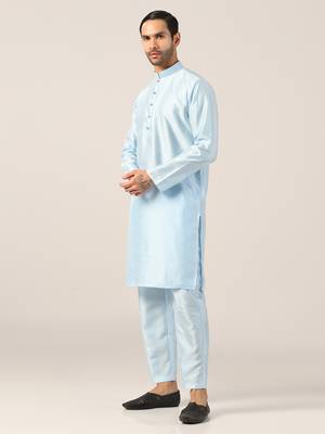 Aqua blue kurta pajama 2