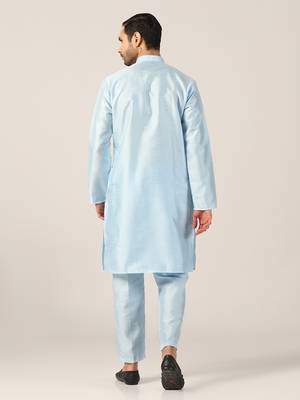 Aqua blue kurta pajama 3