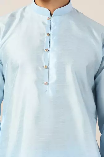 Aqua blue kurta pajama