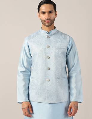 Ink elegance kurta pajama with royal nehru jacket 1