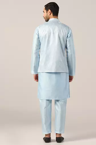 Ink elegance kurta pajama with royal nehru jacket