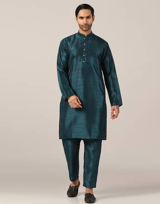 Turquoise tide breezy kurta pajama 1