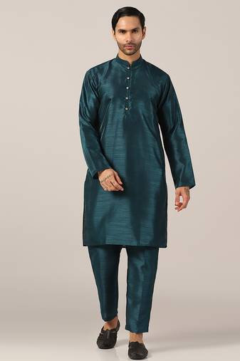 Turquoise tide breezy kurta pajama