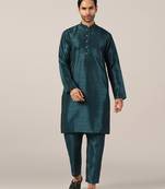 Turquoise tide breezy kurta pajama
