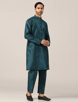 Turquoise tide breezy kurta pajama 2