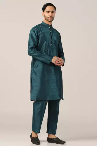 Turquoise tide breezy kurta pajama