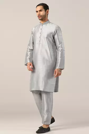 Luxe grey kurta pajama