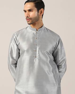 Luxe grey kurta pajama 4