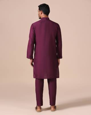 Imperial wine kurta pajama 3