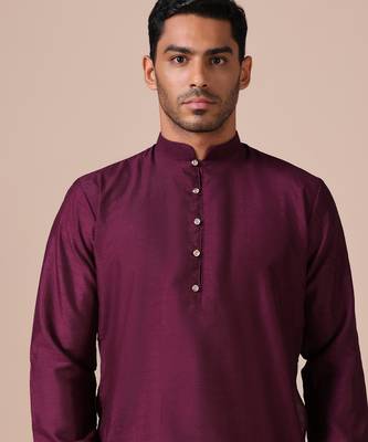 Imperial wine kurta pajama 4