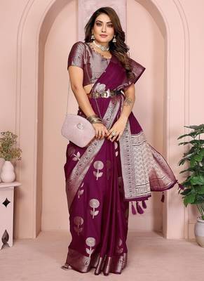 Wine Color Heavy Soft Georgette Lehriya Style Saree 3
