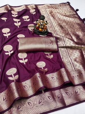 Wine Color Heavy Soft Georgette Lehriya Style Saree 5