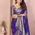 Royal Purple Color Heavy Soft Georgette Lehriya Style Saree