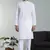 Arruga sylish white multi tone embroidery kurta pyjama set