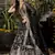 Enchanting Black sequin and zari embroidered Dola Silk Jacquard indian designer wedding lehenga dress