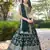 Fabulous Green zari and sequinned embroidery work Dola Silk Jacquard designer wedding indian lehenga dress