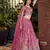 Glamourous Pink Sequence with zari embroidered Dola Silk Jacquard indian designer latest design lehenga dress