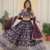 Gorgeous Wine embroidery with sequin and zari Dola Silk Jacquard indian designer wedding and party lehenga