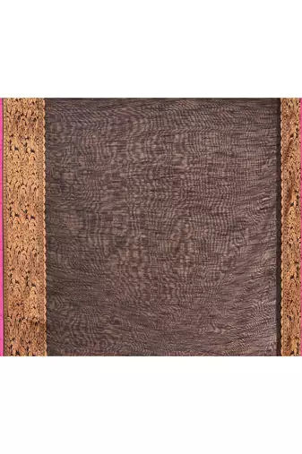 cotton blend black handloom saree with blouse piece