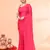 Pink mulmul cotton saree without blouse piece