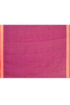 cotton handloom magenta sequin saree with blouse piece 2