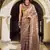 Light peach tissue art silk with zari weaving wedding wear saree