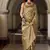 Beige tissue Art silk with zari weaving wedding wear saree