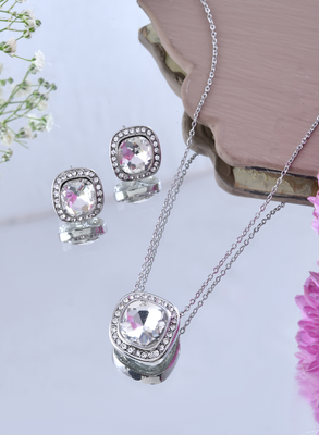 Luxe sparkle silver set gift for rakhi 1