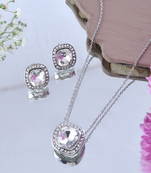 Luxe sparkle silver set gift for rakhi