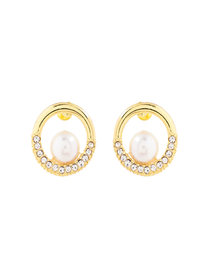 Classic gold & pearl jewelry set gift for rakhi 3