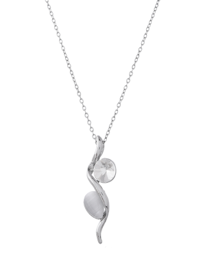 Moonlit elegance silver jewelry set gift for rakhi 4