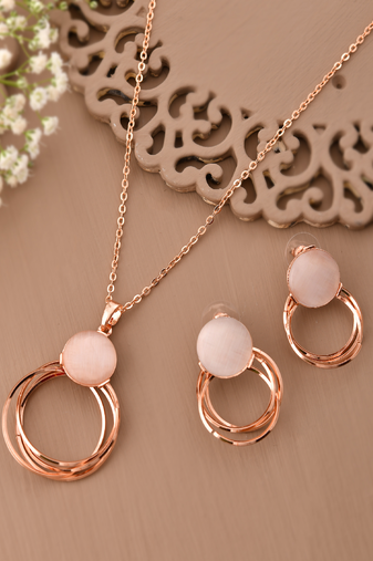 Ethereal glow pendant set gift for rakhi