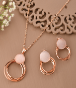 Ethereal glow pendant set gift for rakhi