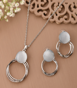 Ethereal glow pendant set gift for rakhi