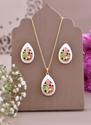 Ivory enamel elegance set gift for rakhi 1