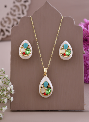 Ivory enamel elegance set gift for rakhi 1