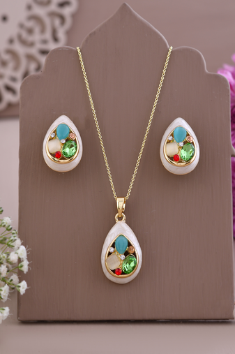 Ivory enamel elegance set gift for rakhi
