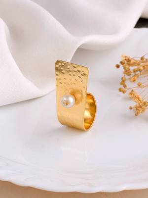 Gold plated finger ring for women 2
